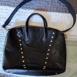 H&M black studded handbag